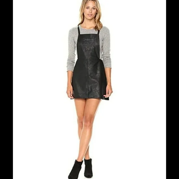 BB Dakota | Dresses | Jack Bb Dakota Faux Leather Overall Miniskirt 4 |  Poshmark